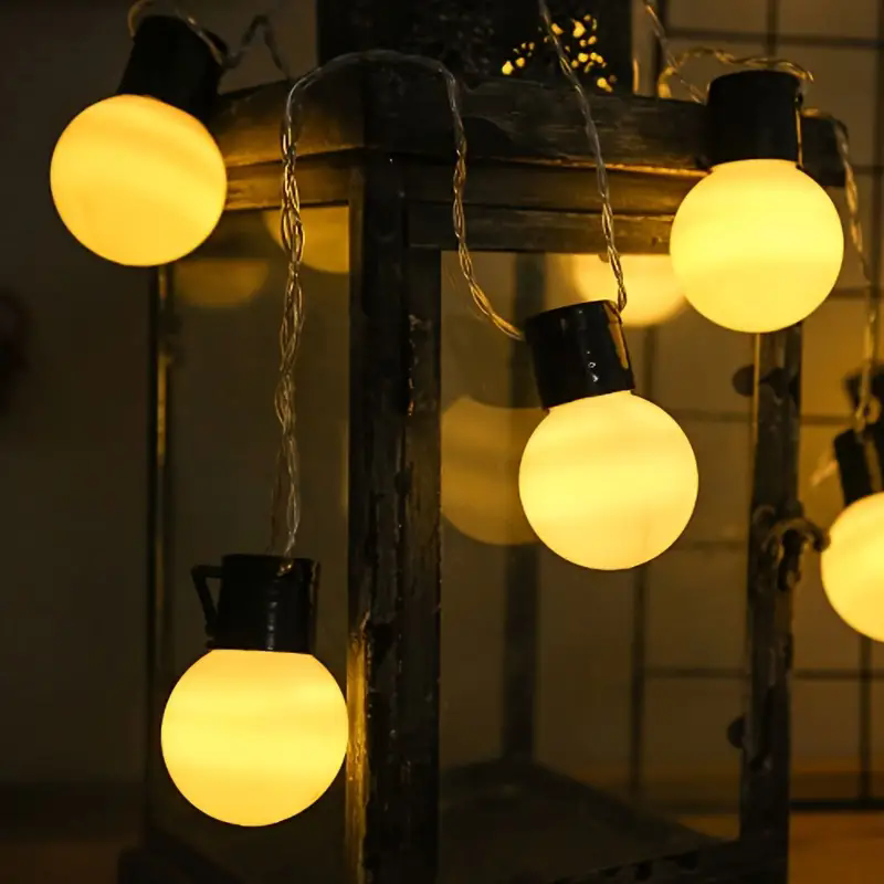 Outdoor Power For Wedding - Holiday Balls String Lights Indoor LED