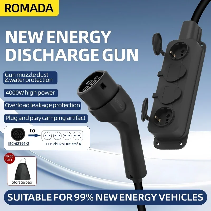 Portable 16A 4KW Electric Car  - Outdoor Power Plug In 评论和价格