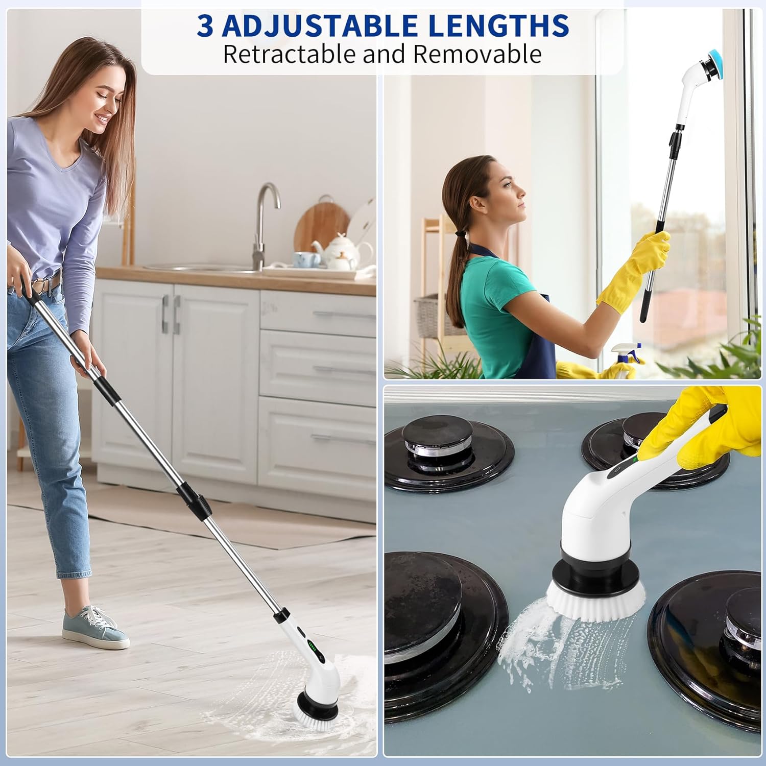 Cordless Household Spin Scrubb - Outdoor Power Broom 评论和价格