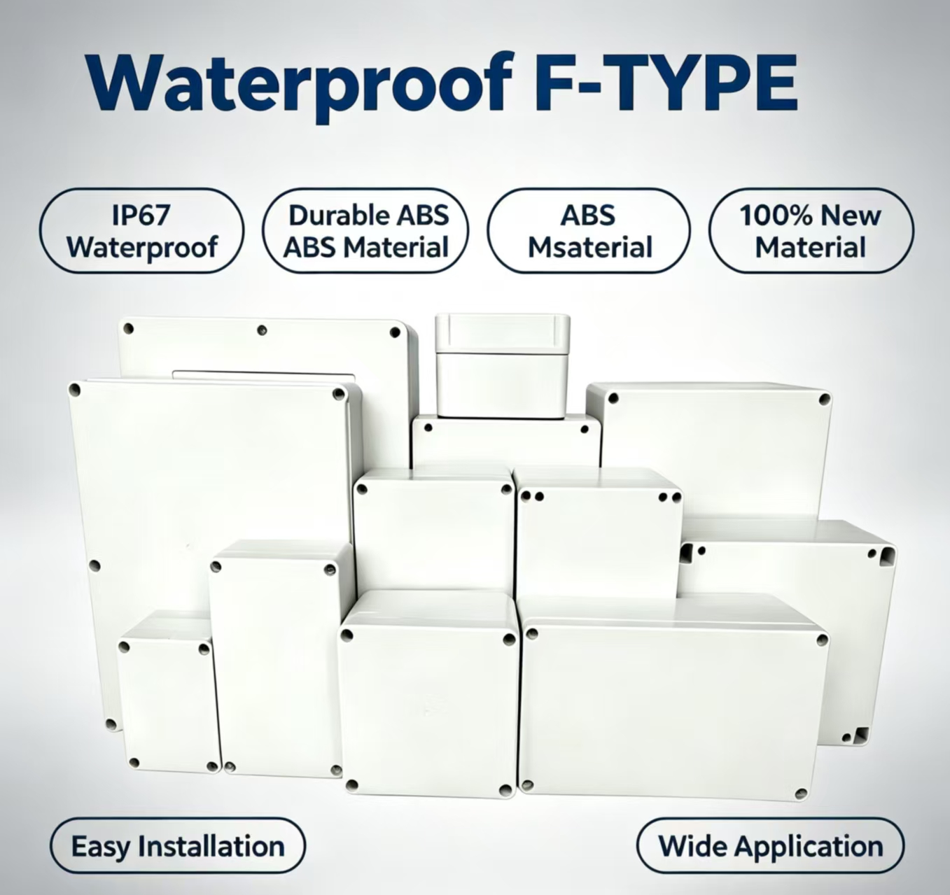 F‑Type New ABS IP67 Waterproof - Outdoor Power Junction Box 评论和价格