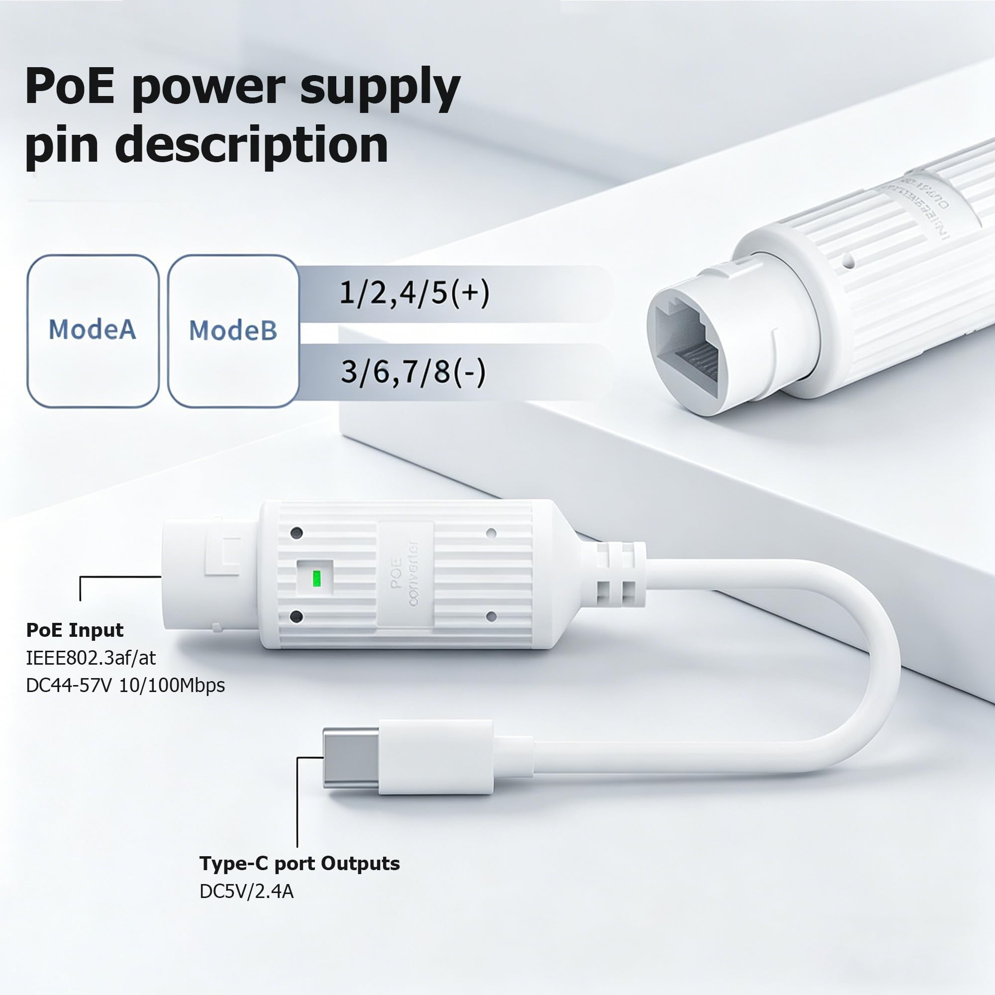 POE to USB-C Power Converter O - Outdoor Usb Power Adapter 评论和价格